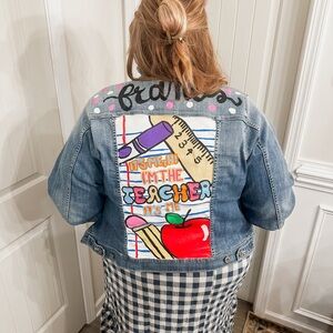 CUSTOM HAND-PAINTED DENIM JACKET